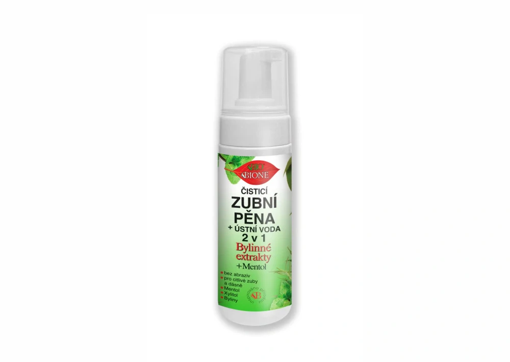 Zubní pěna + ústní voda 2 v 1 155 ml