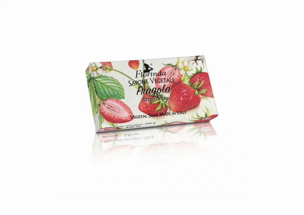 SAPONE VEGETALE Fragola - Rostlinné mýdlo Jahoda 100 g