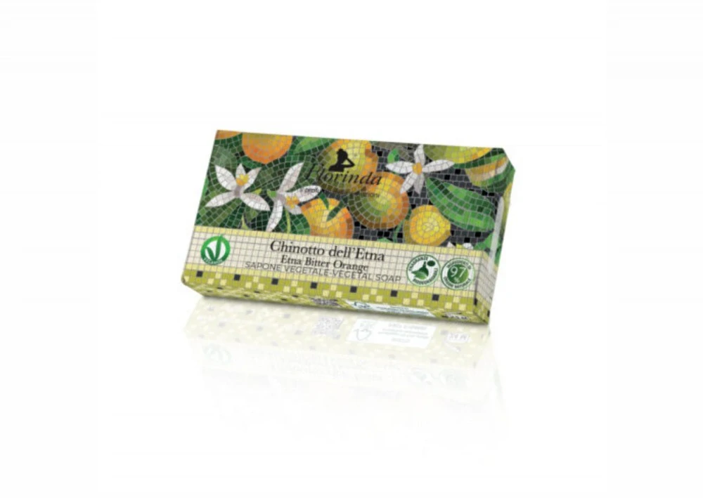 SAPONE VEGETALE Chinotto dell´Etna - Rostlinné mýdlo Chinotto dell´Etna 100 g