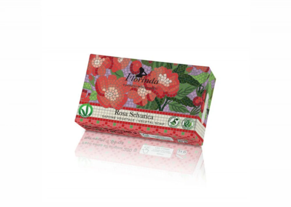 SAPONE VEGETALE Rosa Selvatica - Rostlinné mýdlo Divoká růže 200 g
