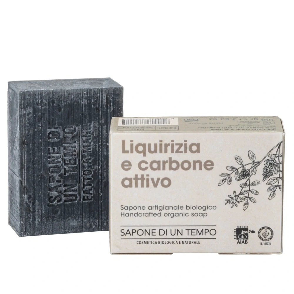 Sapone Bio Liquirizia e Carbone Attivo