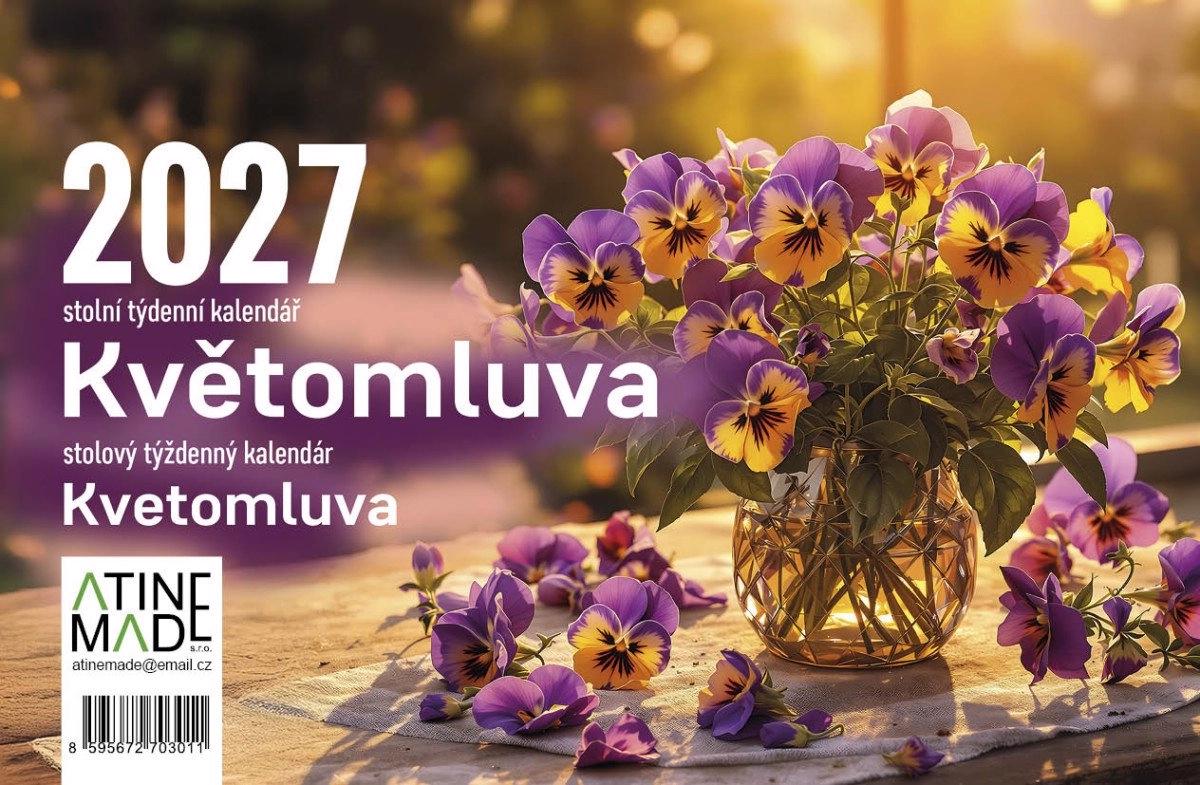 Stolní kalendář 2027 - KVĚTOMLUVA