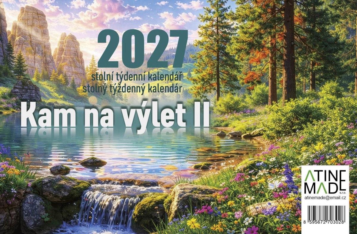 Stolní kalendář 2027 - KAM NA VÝLET
