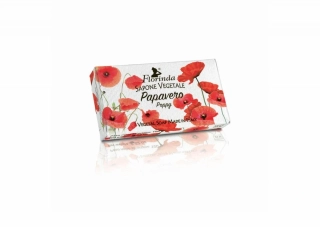 SAPONE VEGETALE Papavero - Rostlinné mýdlo Červený mák 100 g