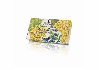 SAPONE VEGETALE UVA e MIRTILLO - Rostlinné mýdlo Hrozny a borůvky 100 g