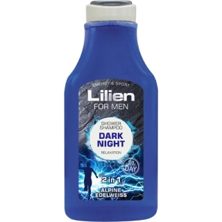 Lilien pánský sprchový gel a šampon 2v1 - Dark Night 350 ml